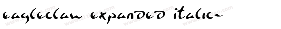 Eagleclaw Expanded Italic字体转换